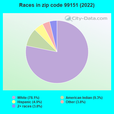 Races in zip code 99151 (2022)