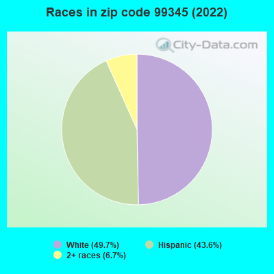 Races in zip code 99345 (2022)