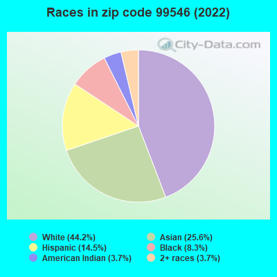 Races in zip code 99546 (2022)