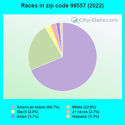 Races in zip code 99557 (2022)