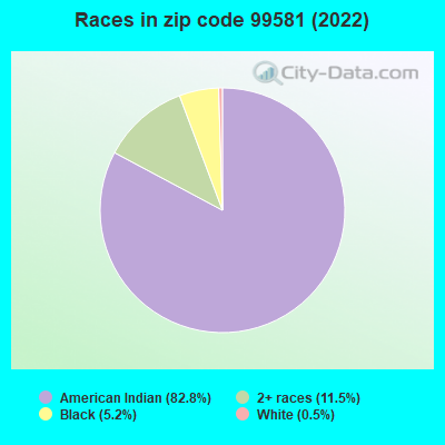 Races in zip code 99581 (2022)