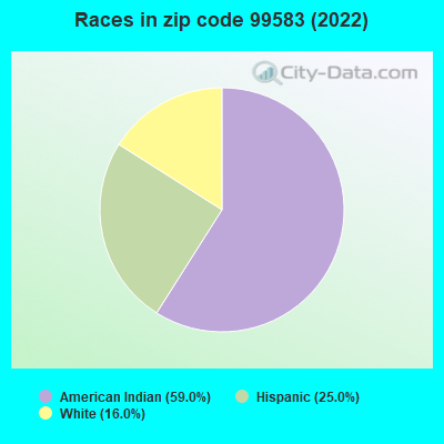 Races in zip code 99583 (2022)