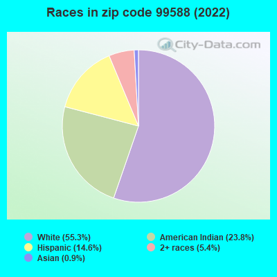 Races in zip code 99588 (2022)
