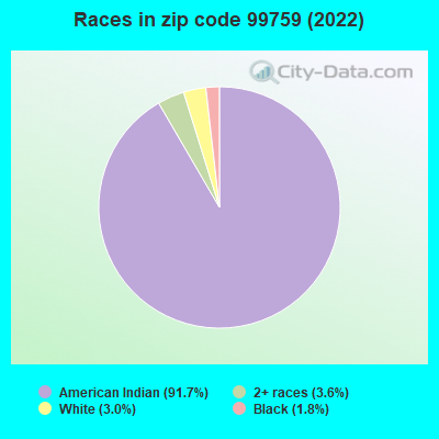 Races in zip code 99759 (2022)