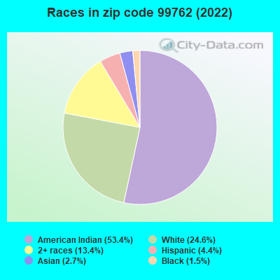 Races in zip code 99762 (2022)