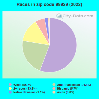 Races in zip code 99929 (2022)