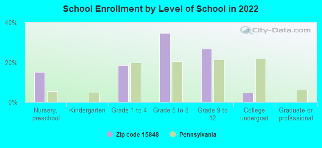 School Enrollment by Level of School in 2022