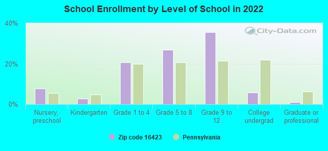 School Enrollment by Level of School in 2022