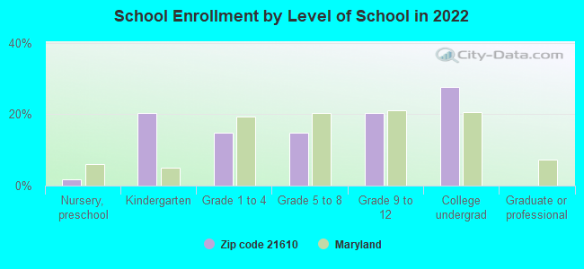 School Enrollment by Level of School in 2022