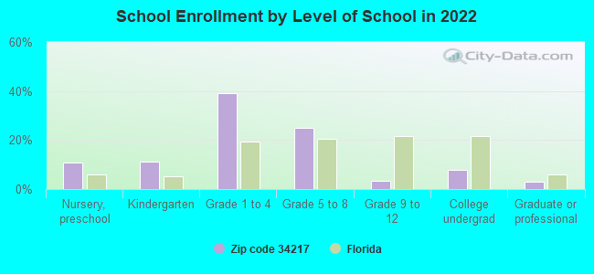 School Enrollment by Level of School in 2022