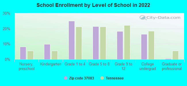 School Enrollment by Level of School in 2022