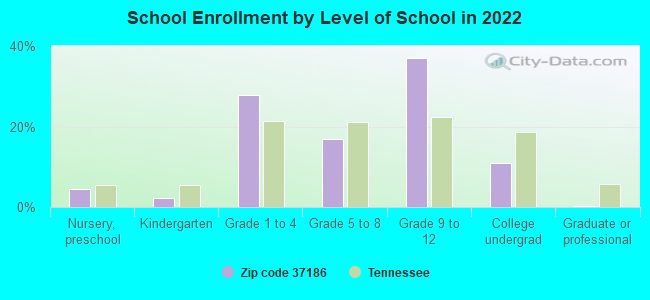 School Enrollment by Level of School in 2022