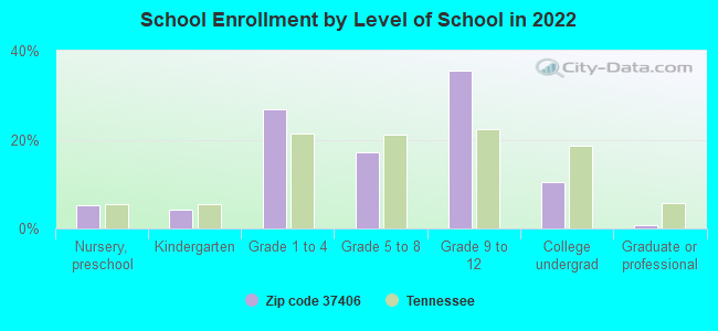 School Enrollment by Level of School in 2022