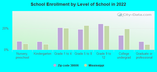 School Enrollment by Level of School in 2022