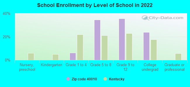 School Enrollment by Level of School in 2022