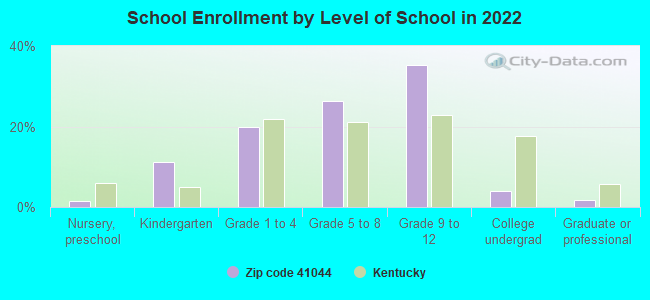 School Enrollment by Level of School in 2022