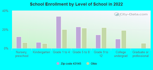 School Enrollment by Level of School in 2022