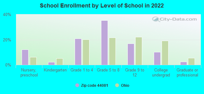 School Enrollment by Level of School in 2022