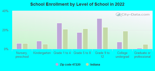 School Enrollment by Level of School in 2022