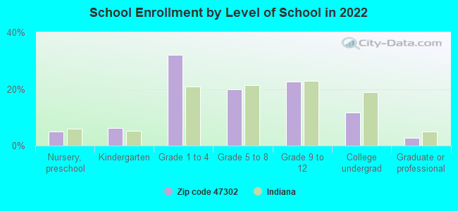 School Enrollment by Level of School in 2022