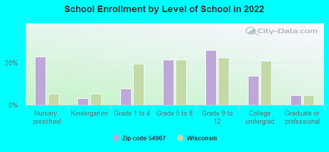 School Enrollment by Level of School in 2022