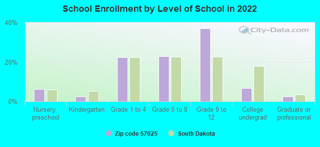 School Enrollment by Level of School in 2022