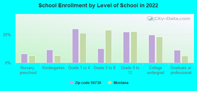 School Enrollment by Level of School in 2022