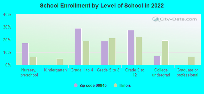 School Enrollment by Level of School in 2022