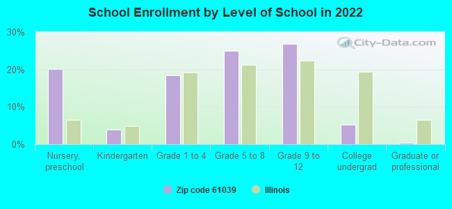 School Enrollment by Level of School in 2022