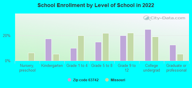 School Enrollment by Level of School in 2022