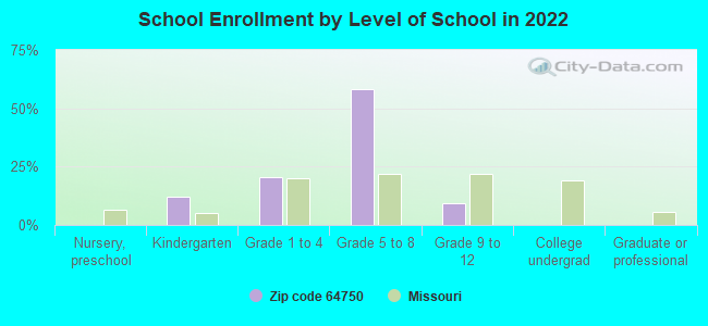 School Enrollment by Level of School in 2022