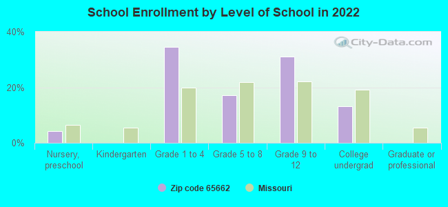 School Enrollment by Level of School in 2022