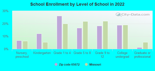 School Enrollment by Level of School in 2022