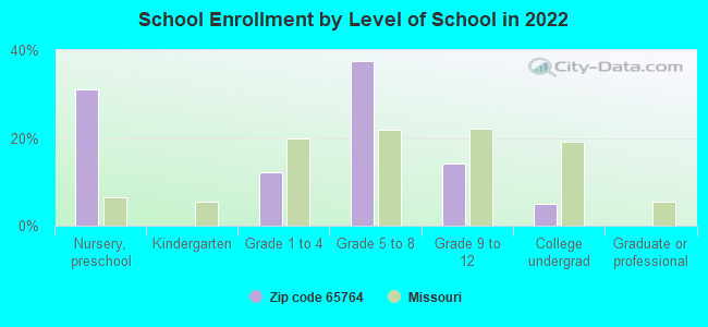 School Enrollment by Level of School in 2022