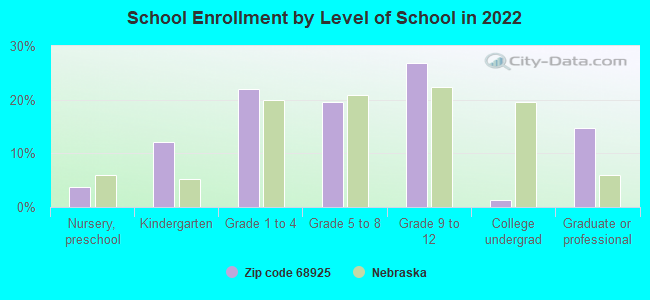 School Enrollment by Level of School in 2022