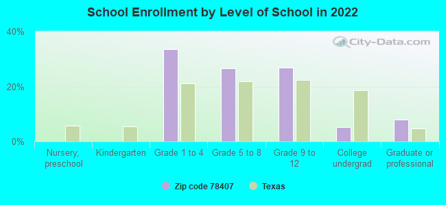 School Enrollment by Level of School in 2022