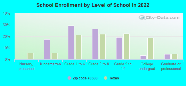 School Enrollment by Level of School in 2022