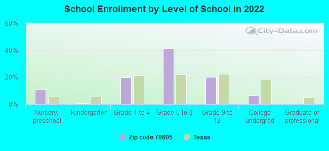 School Enrollment by Level of School in 2022