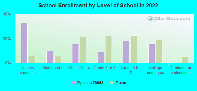 School Enrollment by Level of School in 2022