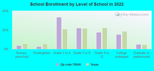 School Enrollment by Level of School in 2022