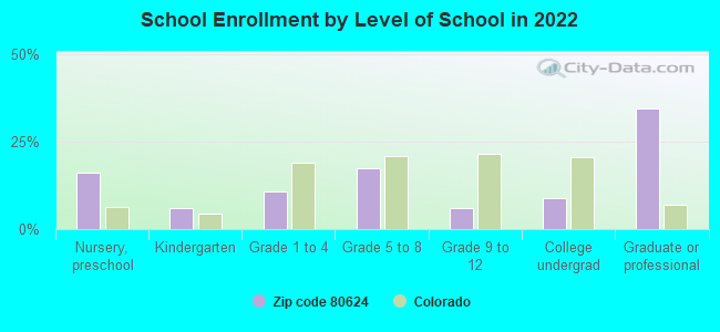 School Enrollment by Level of School in 2022