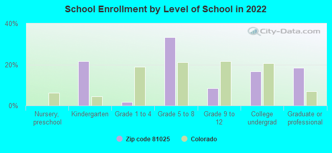 School Enrollment by Level of School in 2022