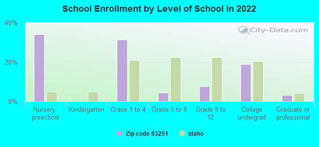 School Enrollment by Level of School in 2022