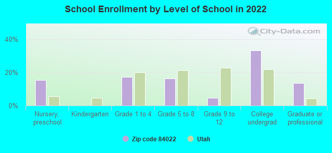 School Enrollment by Level of School in 2022