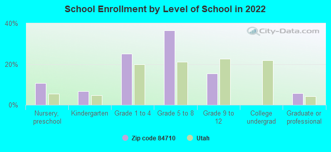 School Enrollment by Level of School in 2022