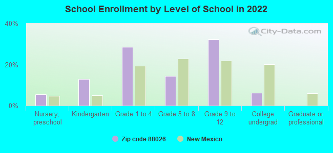 School Enrollment by Level of School in 2022