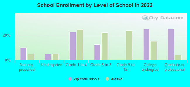 School Enrollment by Level of School in 2022