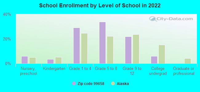 School Enrollment by Level of School in 2022