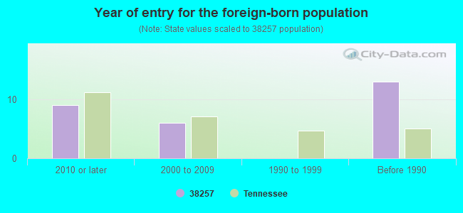 Year of entry for the foreign-born population