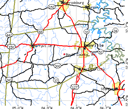 Boyle County, KY map